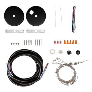 10FT AIRCRAFT CABLE KIT LED STRIPS BLACK