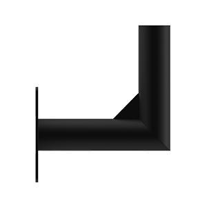 90 DEGREE WALL MOUNT ARM BLACK