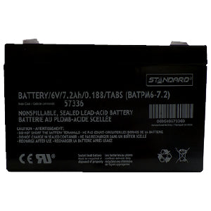 BATTERY/6V/7.2Ah/0.188/TABS (BATPM6-7.2)