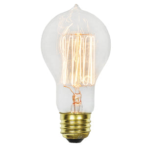 40W VICTORIAN A19 SQUIRREL CAGE 120V/STD