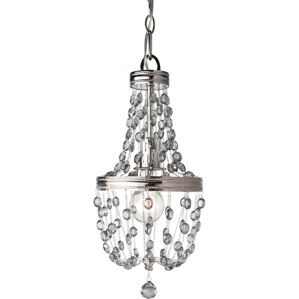Polished Nickel 1-light Mini Pendant - Polished Nickel
