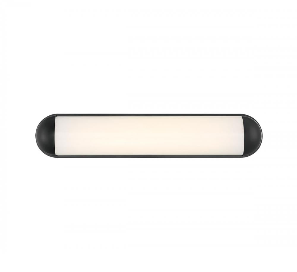 Dolo, Medium LED Wall Mount, Metallic Black