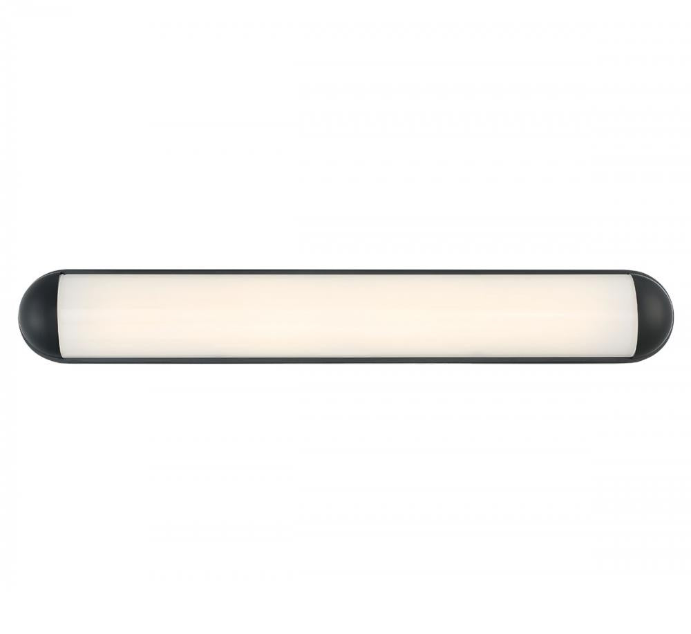 Dolo, Large LED Wall Mount, Metallic Black