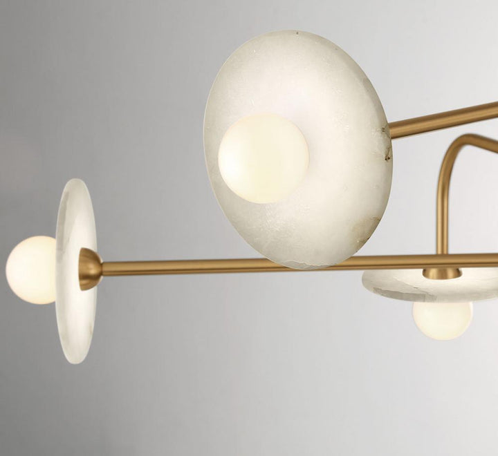 Teramo, 8 Light LED Chandelier, Brushed Brass