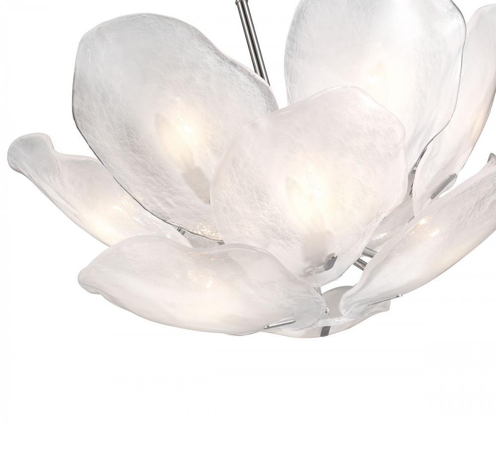 Corato, 12 Light Chandelier, Chrome