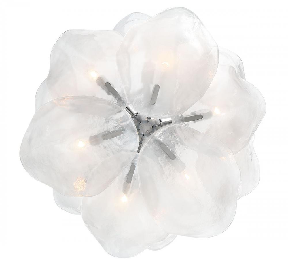 Corato, 12 Light Chandelier, Chrome