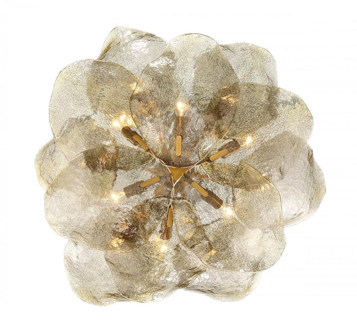 Corato, 12 Light Chandelier, Brushed Brass