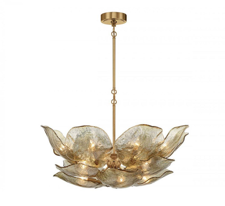 Corato, 16 Light Chandelier, Brushed Brass