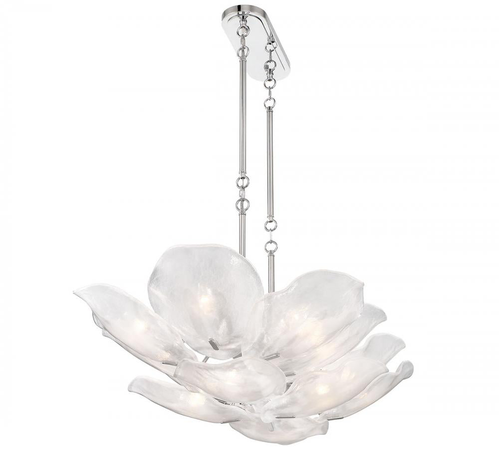 Corato, 14 Light Island Chandelier, Chrome