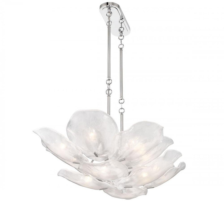 Corato, 14 Light Island Chandelier, Chrome