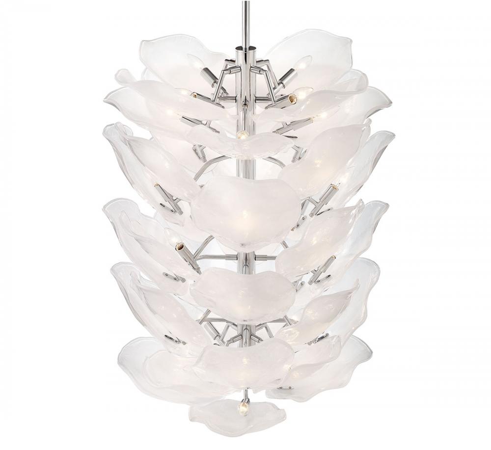Corato, 40 Light Grand Chandelier, Chrome