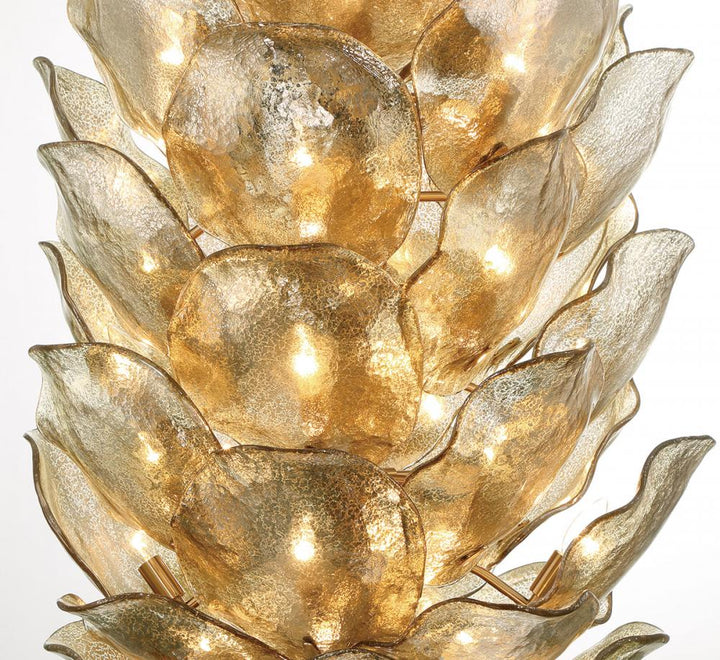 Corato, 40 Light Grand Chandelier, Brushed Brass