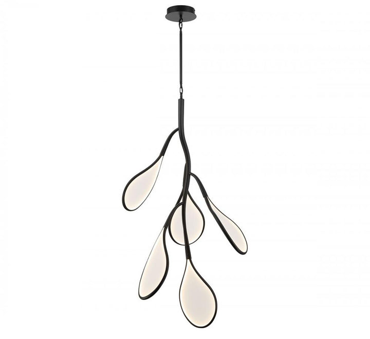 Volare, 5 Light LED Chandelier, Brushed Gunmetal