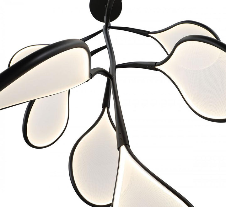 Volare, 8 Light LED Grand Chandelier, Brushed Gunmetal