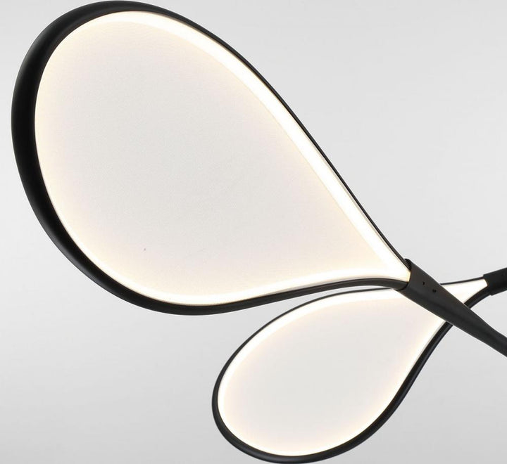 Volare, 6 Light Oval LED Chandelier, Brushed Gunmetal