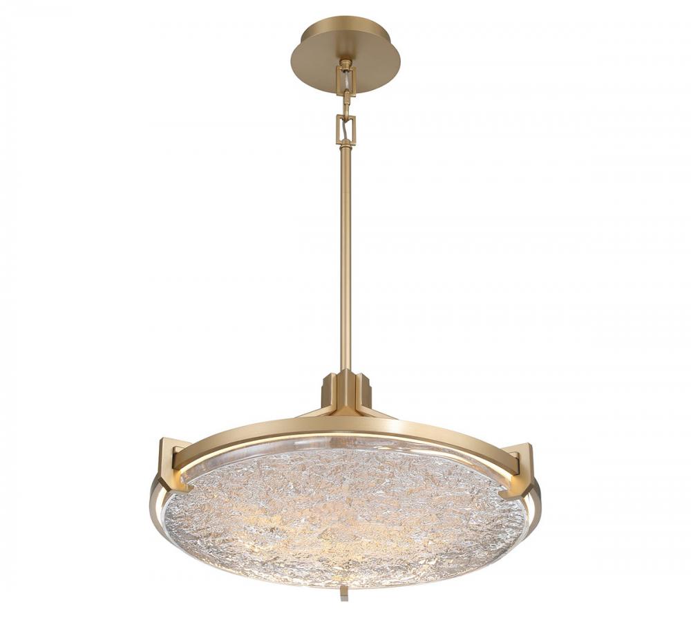 Raffinato, Small LED Chandelier, Brushed Gold