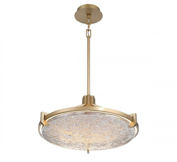 Raffinato, Small LED Chandelier, Brushed Gold