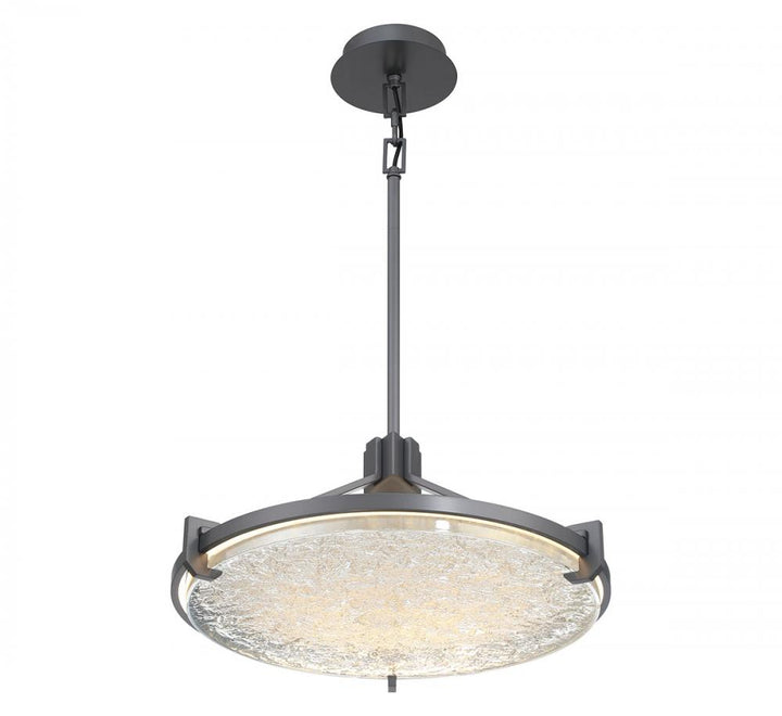 Raffinato, Small LED Chandelier, Brushed Gunmetal