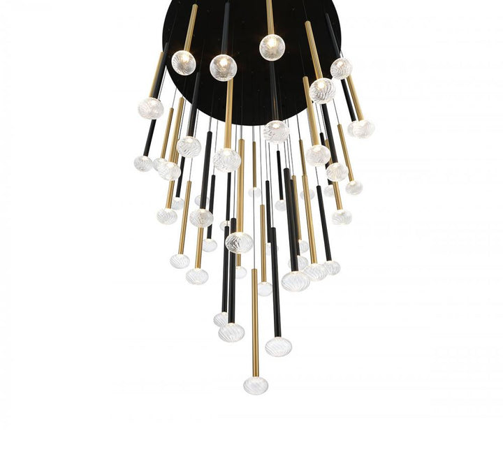 Soffio, 25 Light Round LED Chandelier, Mixed