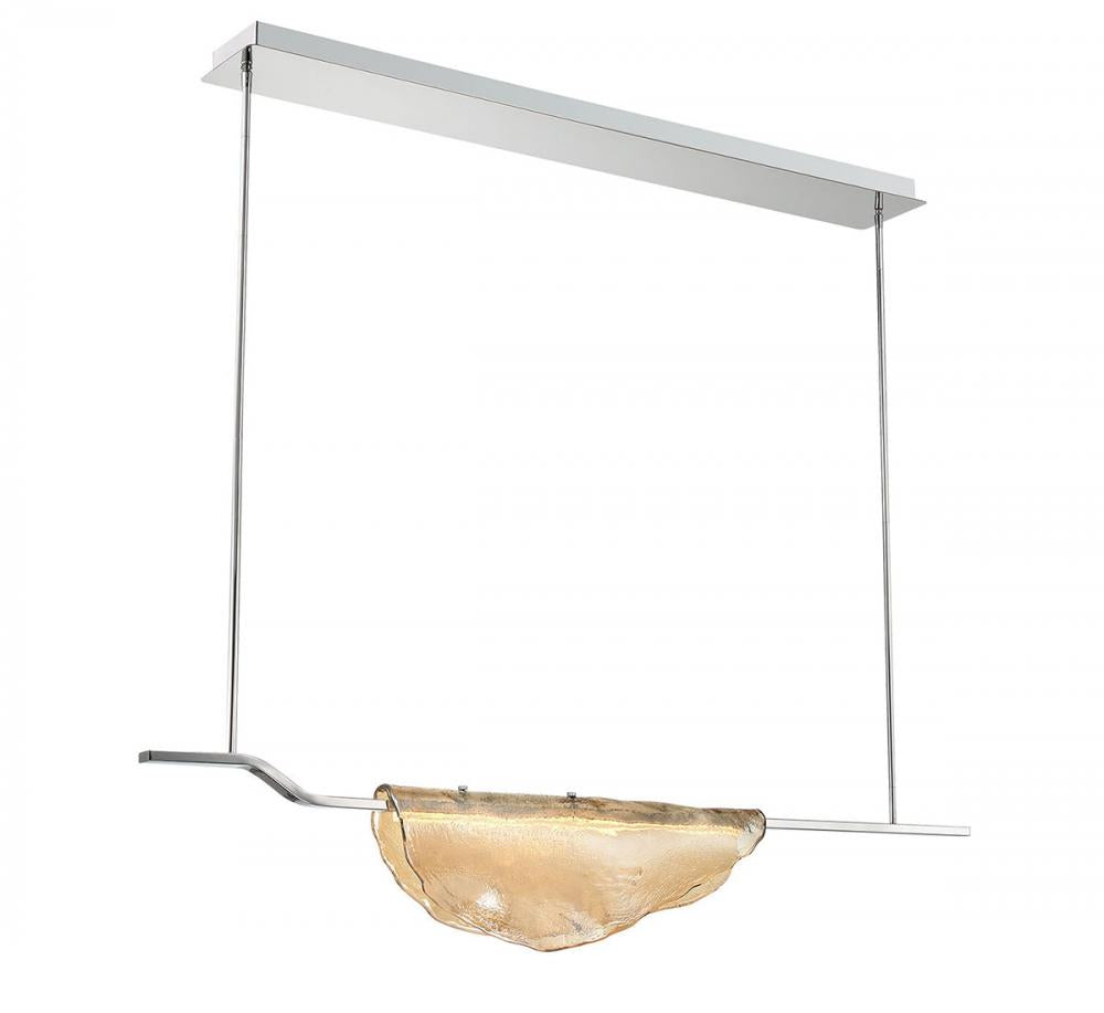 Savona, 1 Light Linear LED Chandelier, Amber