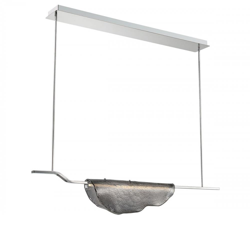 Savona, 1 Light Linear LED Chandelier, Smoke