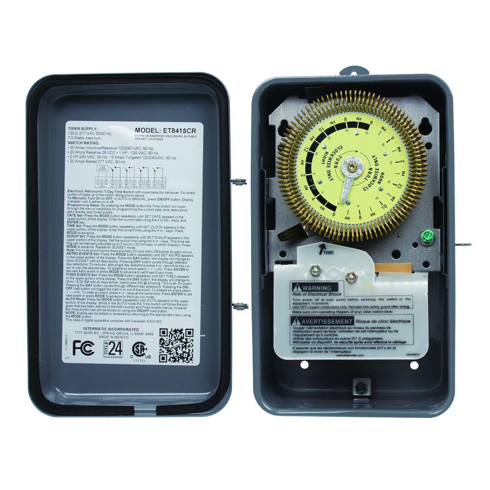 24-Hour Heavy-Duty Metal Dial Mechanical Time Sw