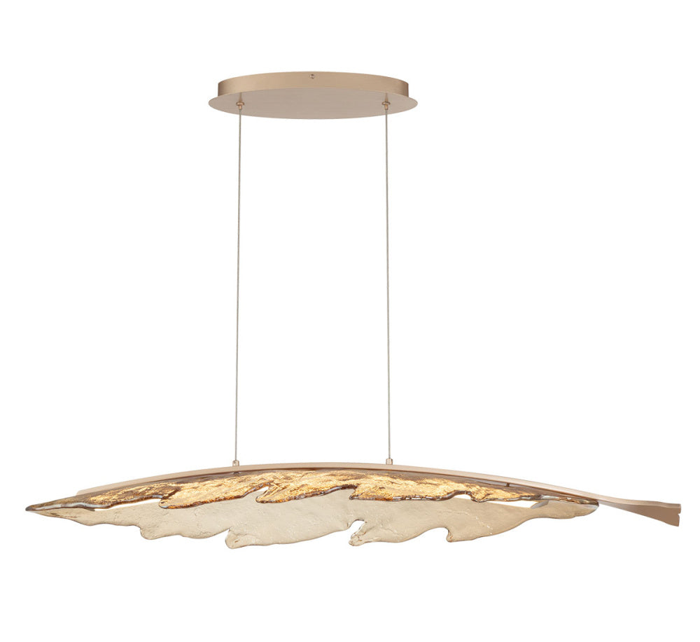 Sanremo, 41" Oval LED Chandelier, Painted Brushed Champagne