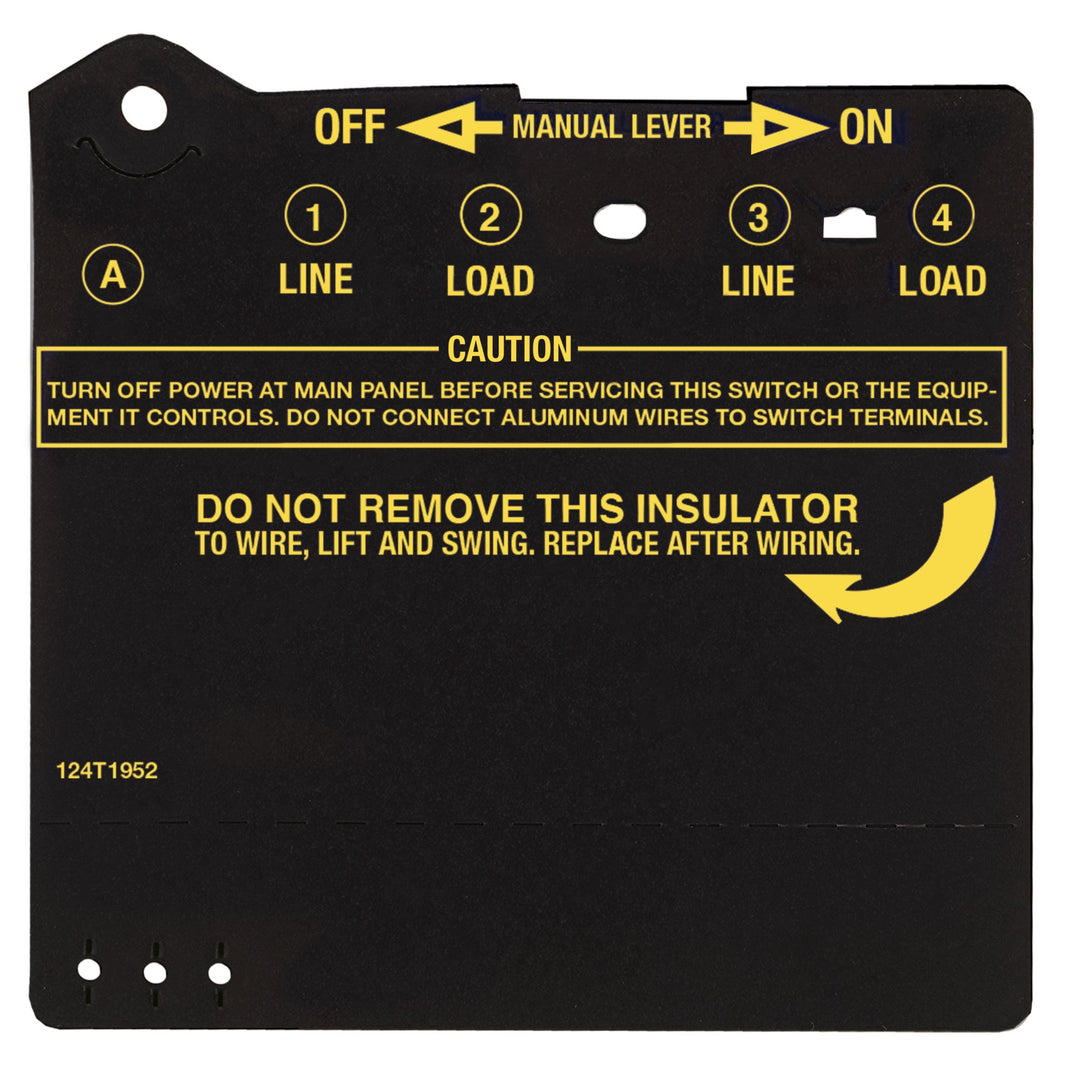 Insulator for Double-Pole Time Switch (T103, T104, T105, T173, T174, T175, T176, T185, WH40)