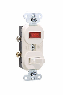 COMBO SW 1P 15A120V PILOT LITE 1/25 LA