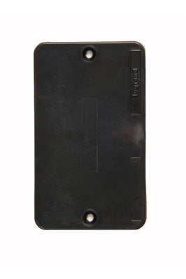1G BLACK BLANK COVER PLATE