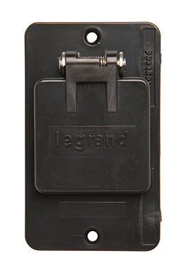 1G BLACK FLIP LID 1.39 DIA CVR PLT