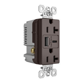 20A 125V TR REC + USBA+C FAST CHRG BR