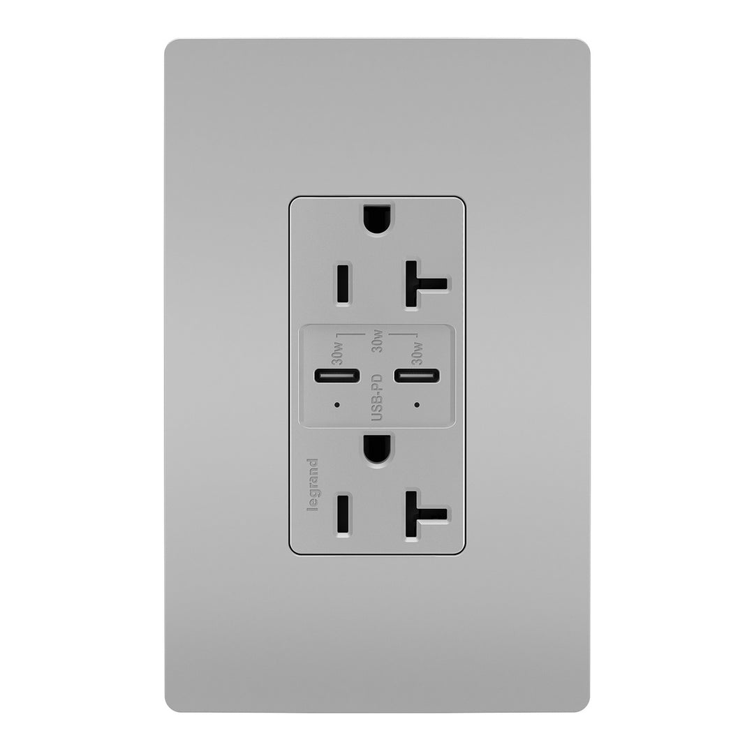 30W PWR DELIVERY USB + TR DUP 20A GRY