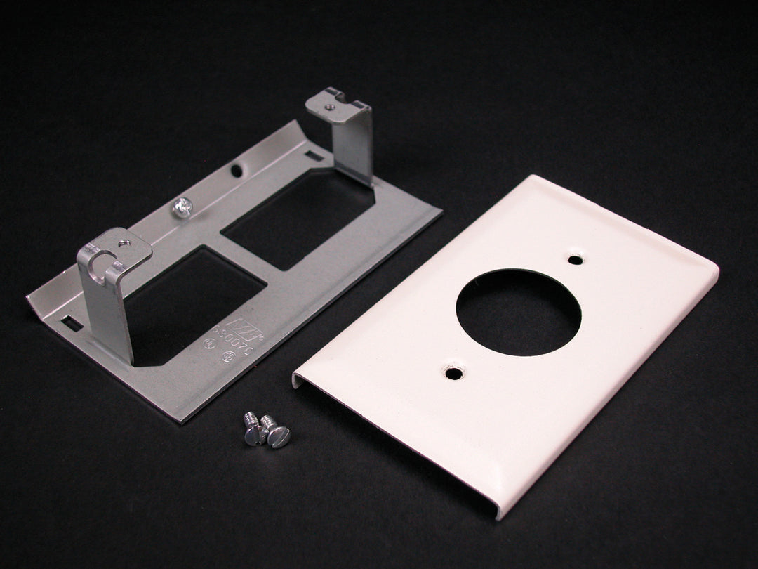 STL SINGLE RECEPT PLATE 3000 GRAY