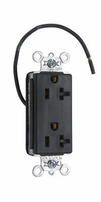 20A/125V SPLT CIRC DECOR SPEC GR BK