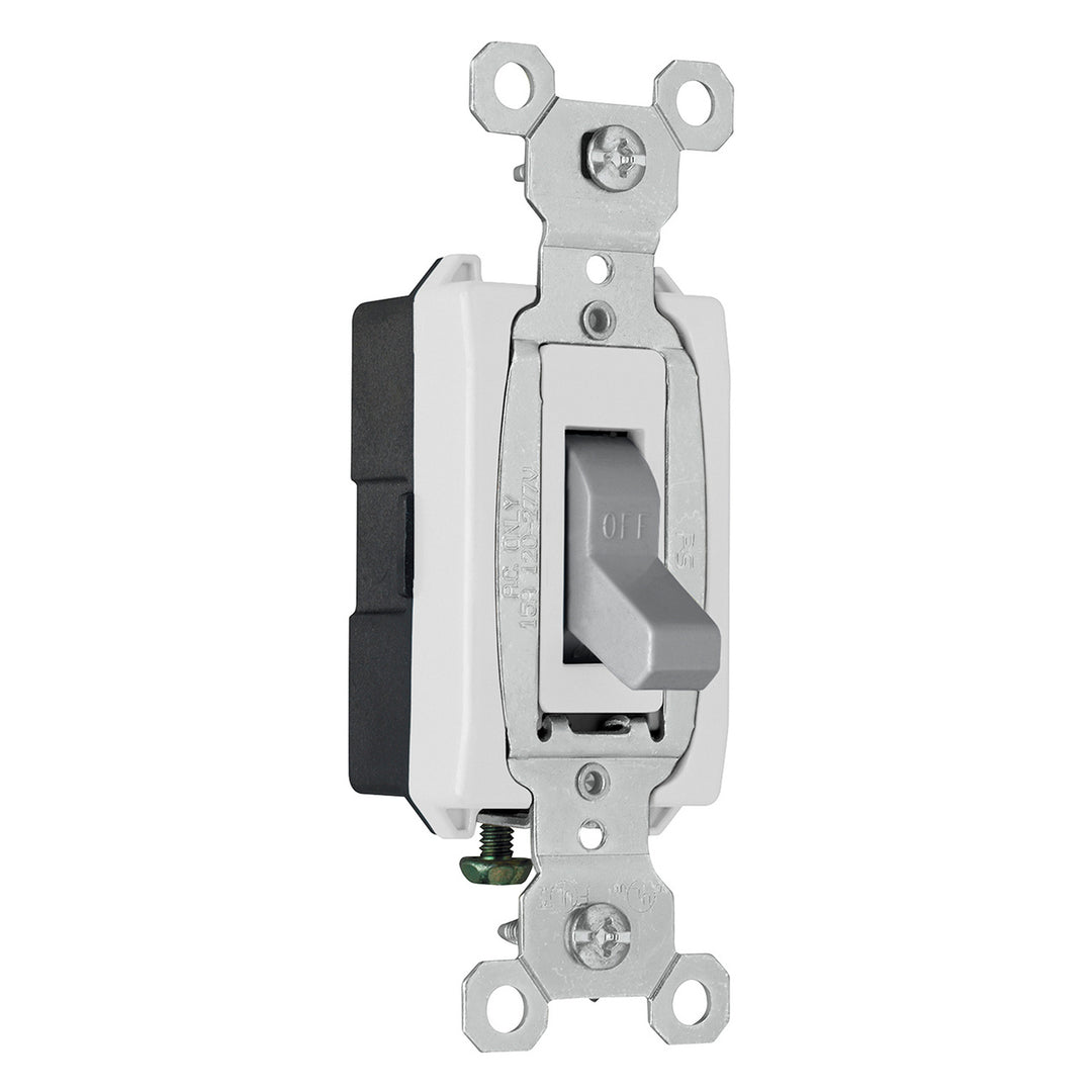 15A 120/277VAC B+S WIRE COMM SP SW GRY