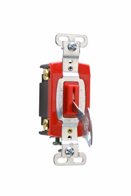 20A 120/277VAC B+S WIRE 4W LOCK SW RED