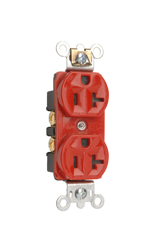 20A 125V DUST/MOISTURE RESISTANT REC RED