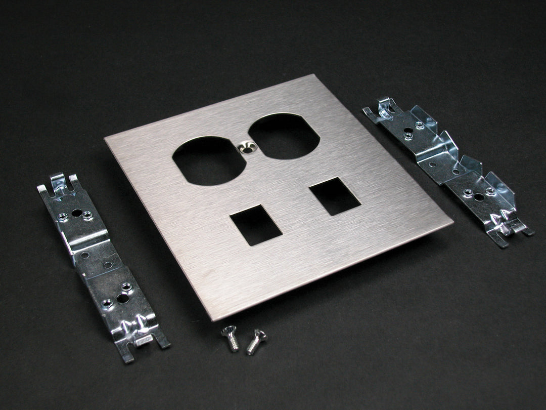 DPLX RCPT & MOD JACK CVR SS