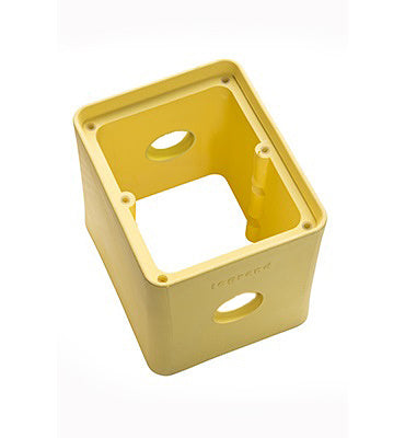 2G YEL RUBBER BOX, 2 - 3/4 KO, DEEP