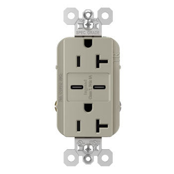 20A 125V TR REC + 2 USBC FAST CHRG NI