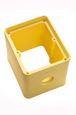 2G YEL RUBBER BOX, 1 - 3/4 KO, DEEP