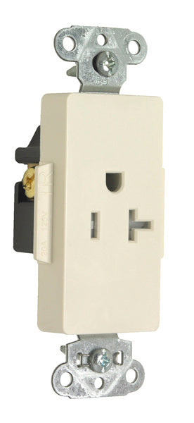 DECO REC SGL TAMPER RES 20A/125V IV