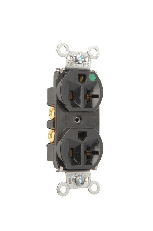 COMPACT HG DUP REC 20A 125V BK