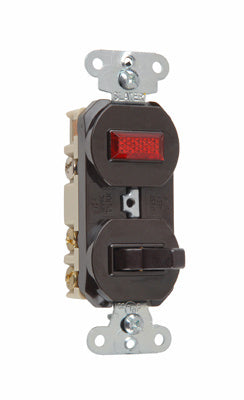 COMBO SW 3W 15A120V PILOT LITE 1/25 BN