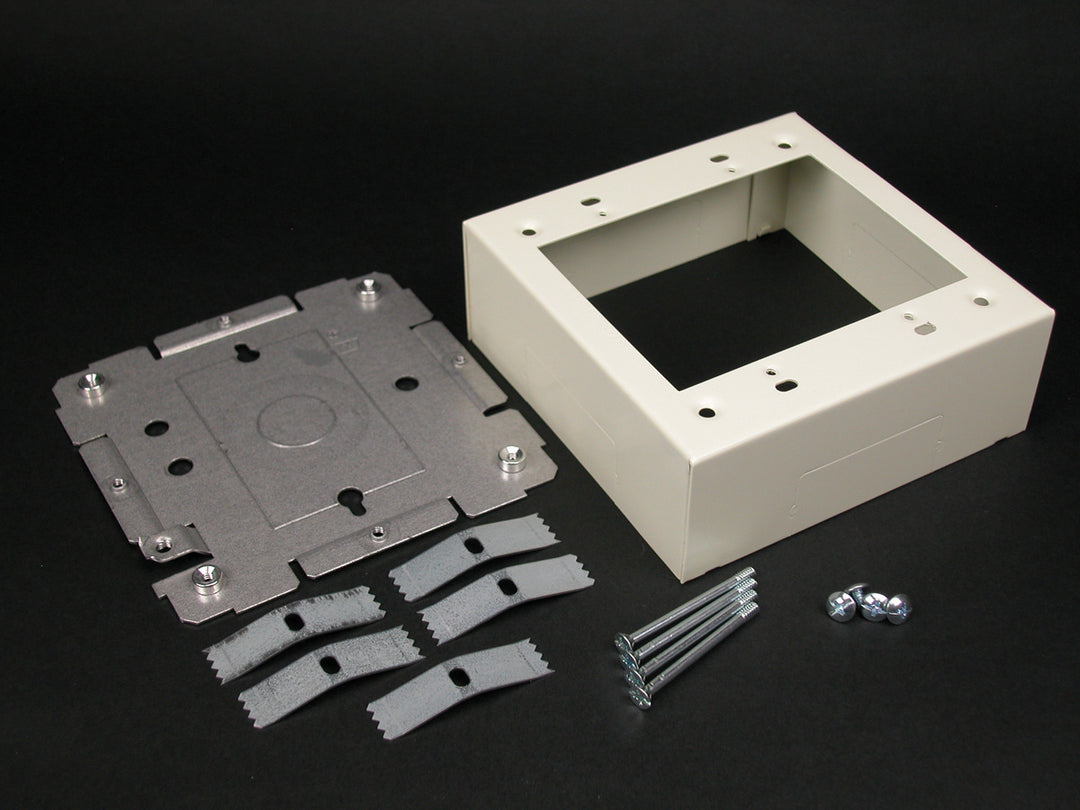 STL SWITCH & RECEPT BOX 2G 2400 IV