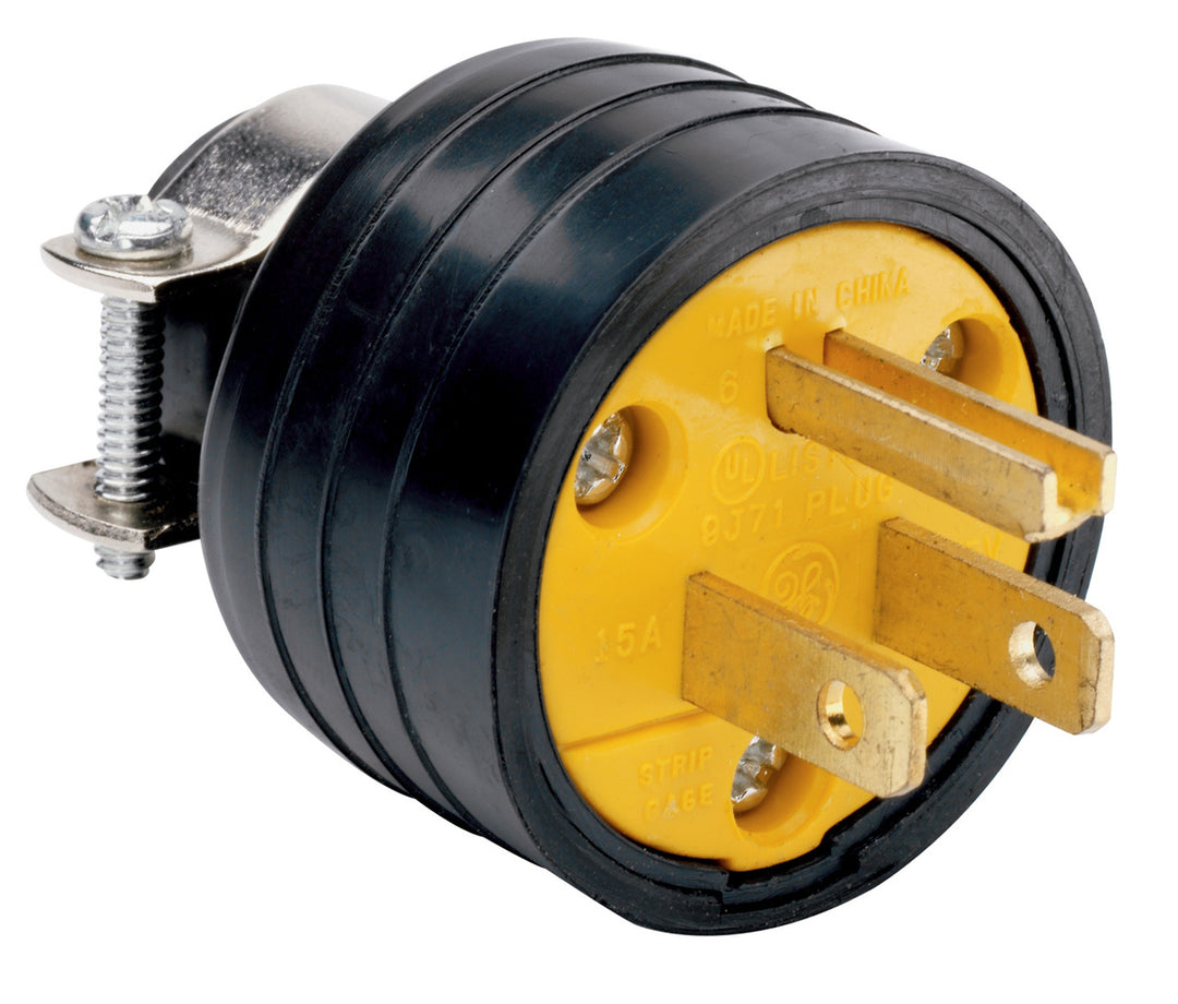 3W Vinyl Plug w/ Metal Cord Grip