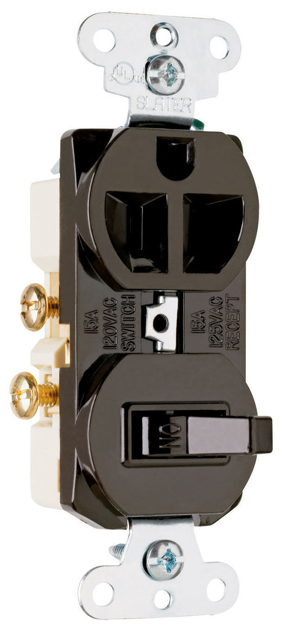 COMBO 15A 1 SW 1P-120V 1RECP-125V BN