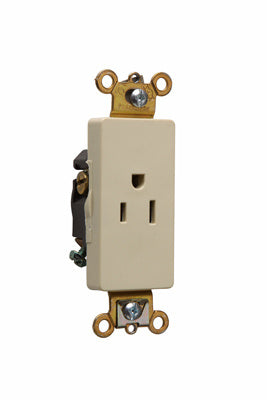 DECO SINGLE RECP 15A 125V S+B WIRE I