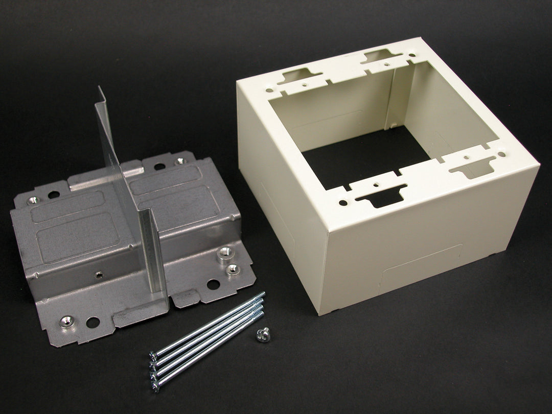 2G DIV DEVICE BOX-FOG WHITE